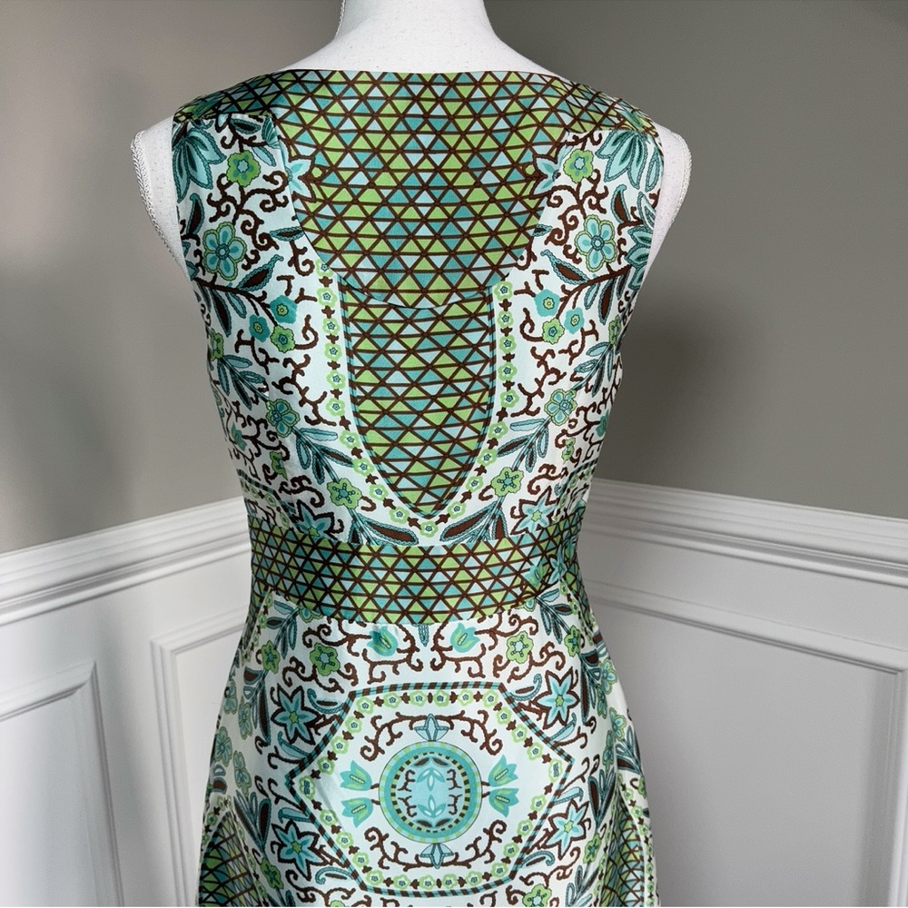 Nicole Miller 100% Silk MIDI Cocktail Dress Size 4 - Picture 5 of 8